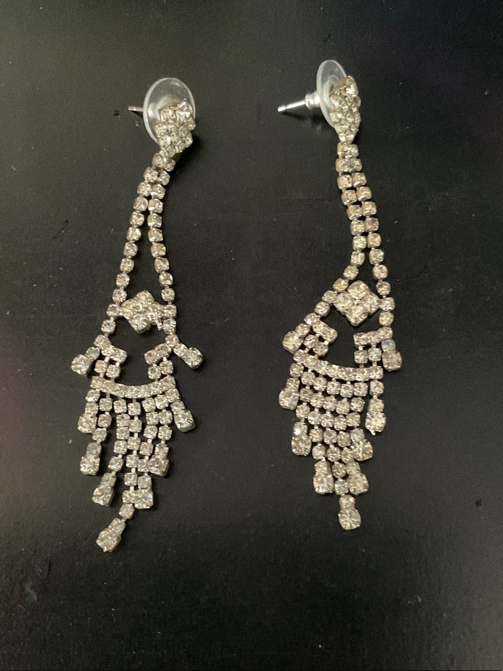 Crystal Drop Chandelier Earrings